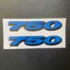 Suzuki GSXR 750 Stickers Vinyl Decals Blue