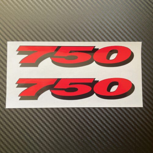 Suzuki GSXR 750 Stickers Vinyl Decals Red