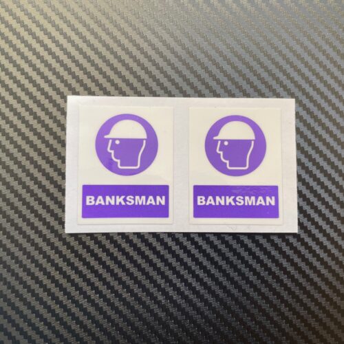 Banksman Hard Hat Vinyl Stickers