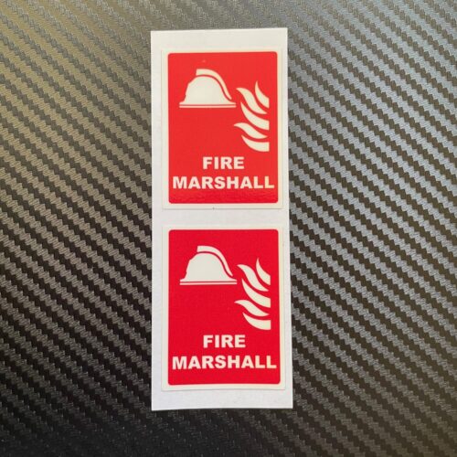 Fire Marshall Hard Hat Vinyl Stickers