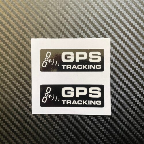 Warning GPS Tracking Vinyl Stickers