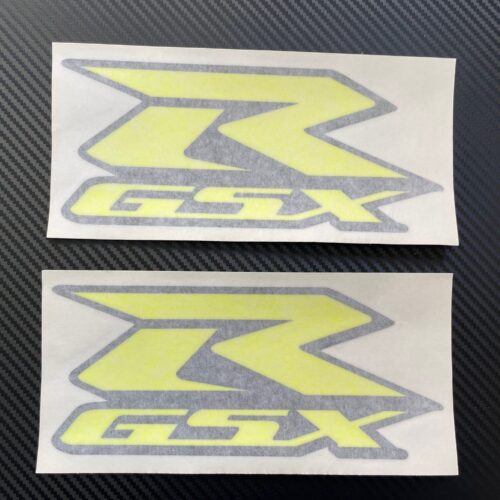 Suzuki GSXR Vinyl Decal Stickers Fluorescent Yellow