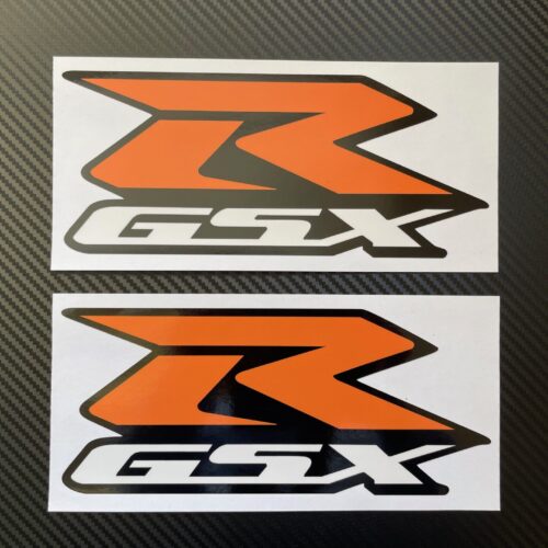 Suzuki GSXR Vinyl Decal Stickers Orange