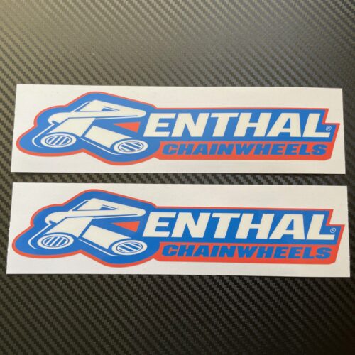 Renthal Chainwheels Vinyl Sticker Decals Blue