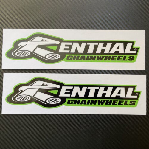 Renthal Chainwheels Vinyl Sticker Decals Green