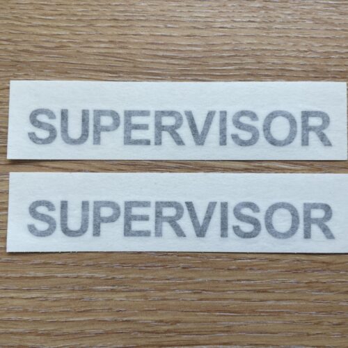 Supervisor Hard Hat Vinyl Stickers