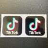 Tik Tok Social Media Logos Vinyl Stickers Coloured