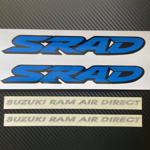 Suzuki SRAD Suzuki Ram Air Direct Stickers Vinyl Decals Blue