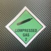 Compressed Gas 2 Vinyl Warning Sticker