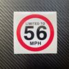 Limited to 56mph Sticker