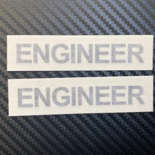 Engineer Hard Hat Vinyl Stickers