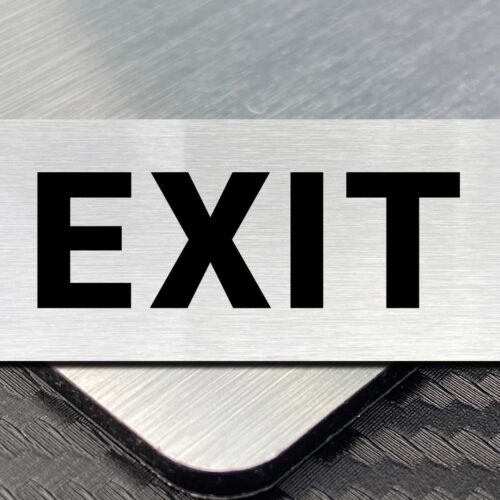 Exit sign