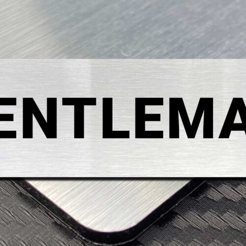 Gentleman sign