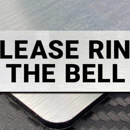 Please ring the bell sign
