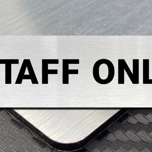Staff only sign
