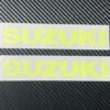 Suzuki Vinyl Stickers Fluorescent Yellow