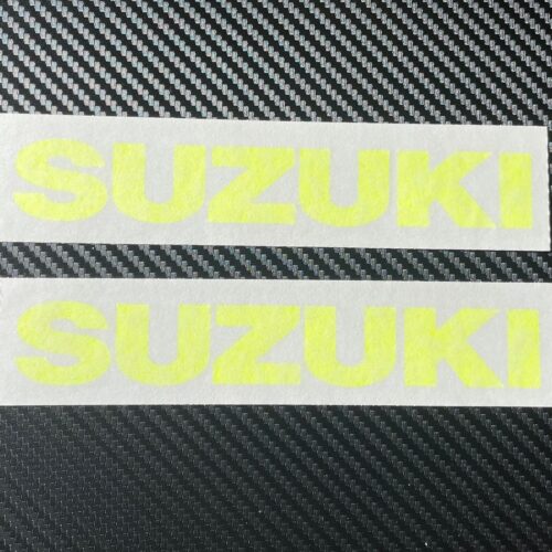 Suzuki Vinyl Stickers Fluorescent Yellow
