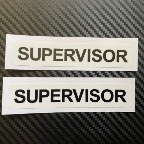 Supervisor Printed Stickers