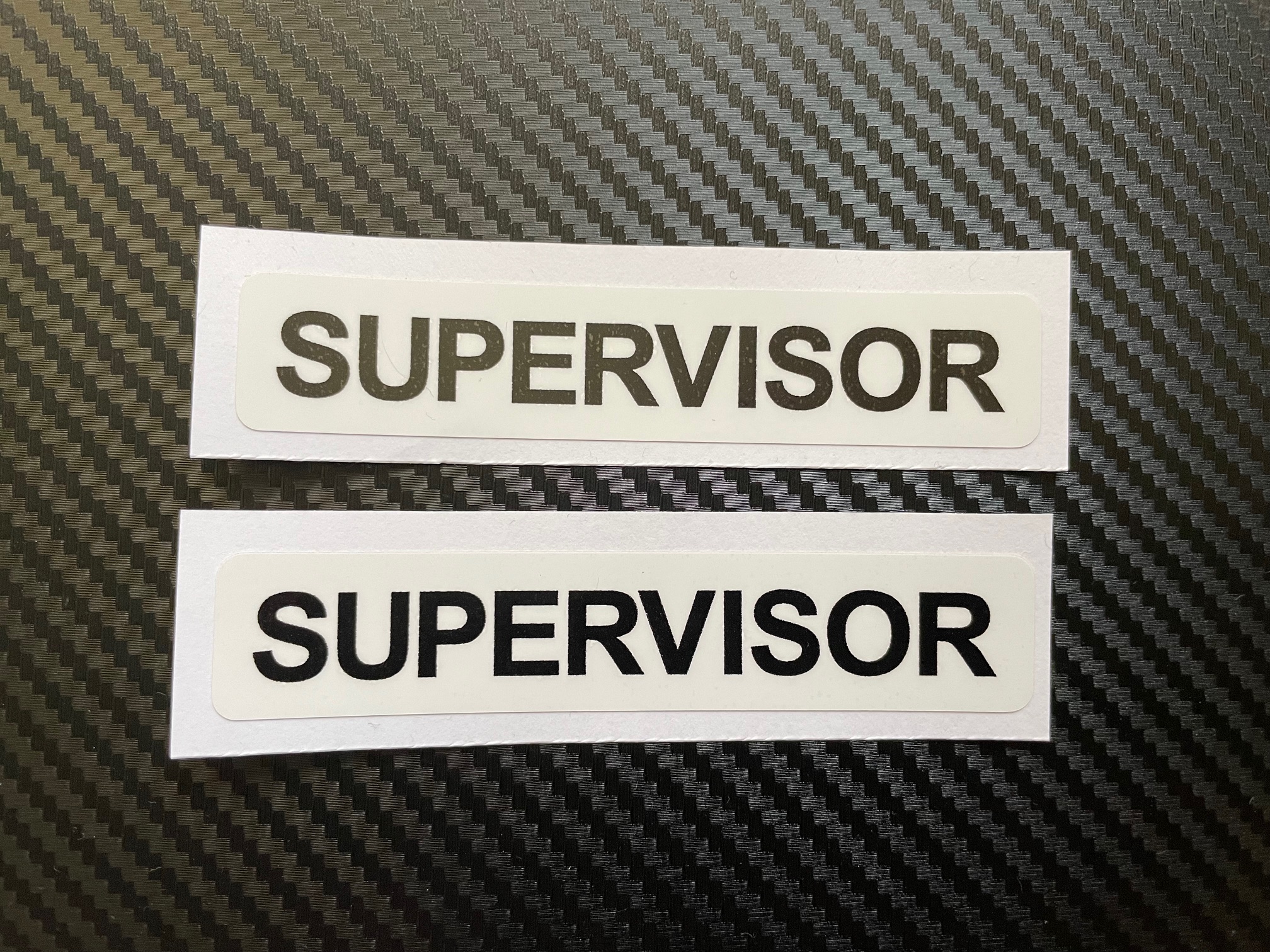 Supervisor Printed Stickers