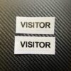 Visitor Printed Hard Hat Stickers