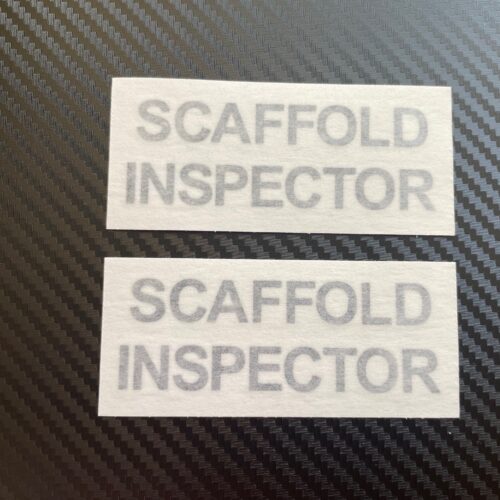 Image of Scaffold Inspector Hard Hat Stickers