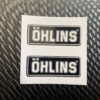 Ohlins Black Background White Text Image