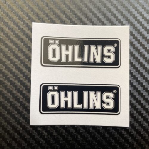 Ohlins Black Background White Text Image